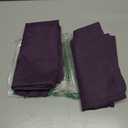 MIULEE Pack of 2 Decorative Outdoor Solid Waterproof Throw Pillow Covers Faux Linen Garden Farmhouse Cushion Cases for Patio Tent Balcony Couch Sofa 18x18 Inch Purple