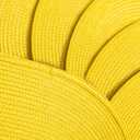 AHHFSMEI Placemats Set of 4 for Dining Table Washable Woven Non-Slip 18x12 inches Placemat Heat-Resistant Durable Table Mats for Dining Table Easy to Clean (Oval Yellow, 4)