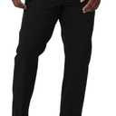 Lee Men's Big & Tall Extreme Motion Flat Front Regular Straight Pant (52W x 29L, Black)