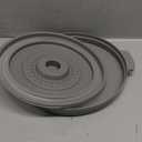 Microwave Splatter Cover for Food with Anti-scald Base Plate,Large Plastic & Silicone Vented Avoid Scalding Collapsible Guard Lid,Kitchen Essential Gadgets for Meal Prep-10.7 Inch (Gray)