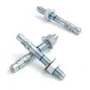 5/8" x 6" Concrete Anchors (25 Pack) 5/8 inch Wedge Anchors Bolts Zinc Plated