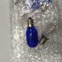 Mudder 8 Pieces Lighted Make Up Mirror Bulbs 20W Replacement Bulbs for Double Sided Illuminated Mirror (Blue, Clear)