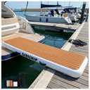 GIRISHIP Inflatable Gangway for Yachts, Heavy Duty Inflatable Dock Floating Platform, Non-Slip Floating Dock Connect Boat to Shore, for Yacht Boats or Water Activities,10FT×3FT