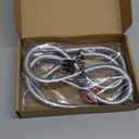 Blissland Shower Hose Extra Long 118 Inches Brushed Chrome Handheld Shower Head Hose with Brass Insert and Nut - Lightweight and Flexible