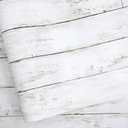 Abyssaly White Gray Wood Paper 17.71 in X 1003.9 in Self-Adhesive Removable Peel and Stick Wallpaper Decorative Wall Covering Vintage Wood Panel Interior Film for Home Decoration