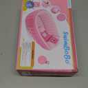 Inflatable Baby Bathtub Infant Anti-Slip Bath Seat Pool with Air Pump Travel Camping Portable Toddler Bath Tub Age 0-5 Years Old (Pink)