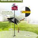 Squirrel Baffle,19-Inch Squirrel Baffle for Bird Feeder Pole,Squirrel-Proofs for Outdoor Shepherd's HooksOutside Pole Mount Squirrels Guard(Black 2 Pack