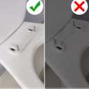 Hibbent Premium Elongated Toilet Seat with Quiet Close, One-Click to Quick Release, Installation Non-Slip Seat Bumpers, Slow Toilet Seat and Cover, Cleaning-White Color