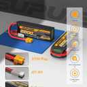 SUPULSE 4S Lipo Battery 14.8V 2200mAh RC Battery Soft Case 50C with XT60 Plug T Plug for Airplane Helicopter RC Boat RC Car Truck(2 Packs)