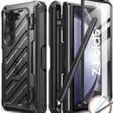 SUPCASE for Galaxy Z Fold 5 Case with S Pen Holder (Unicorn Beetle Pro), [Built-in Screen Protector & Stand] [Military-Grade Protection] Heavy Duty Protective Phone Case for Samsung Fold 5, Black