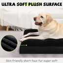 Dog Crate Bed Waterproof Deluxe Plush Dog Beds with Removable Washable Cover Anti-Slip Bottom Pet Sleeping Mattress for Large, Medium, Jumbo, Small Dogs, 35 x 22 inch, Gray
