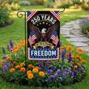 USA 250th Anniversary Garden Flag, Patriotic American Flag for Outdoor Yard Lawn Porch Decor, Double Sided Independence Day Merchandise 12 18 Inch