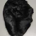 fun shack 50's Men's Black Wig with Sideburns, 1950s Costume Wig for Men, Retro Black Wig for Boys, One Size