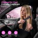 Go Brush Pro 2026, Cordless Hair Straightener Brush, Mini Hair Straightener with 3 Temperature Settings, Portable Hair Straightener Brush with MCH Heating and Ionic & Ceramic Care for Women (Black)