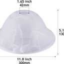 Alabaster White Glass Lamp Shade for Floor lamp12" Diameter x 5.1" HighPendant lamp ceiling fan light Floor Lamp Replacement Parts
