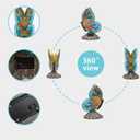 Rezpuao Solar Butterfly Garden Statues,Butterfly Decor for Outdoor,Resin Colorful Butterflies Figurine with Solar Light for Patio,Balcony,Yard,Lawn Ornament,Perfect Garden Gift