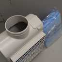 FUNMAS 3-in-1 Indoor Dryer Vent, Stainless Steel Screen Filter, Polyester Filter and Water Drawer System, Upgrade Safety Vent Flap, with 4 Pieces Polyester Filters, For Electric Clothes Dryers (White)