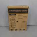 PRAKI Airtight Food Storage Containers Set with Lids - 24 PCS, BPA Free Kitchen and Pantry Organization, Plastic Leak-proof Canisters for Cereal Flour & Sugar - Labels & Marker (Black)