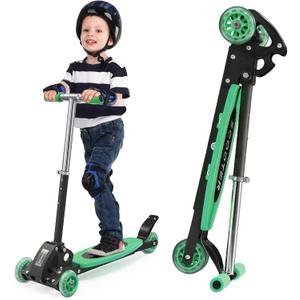 Kids Kick Scooter 3 Wheel Scooter (Green)