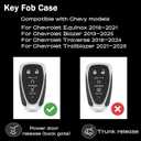 Key Fob Shell Replacement for Chevrolet Equinox 2018-2021 Blazer 2019-2020 Malibu Camaro Cruze Traverse 2016-2020, Keyless Entry Remote Case Compatible with HYQ4AA HYQ4EA 13529662