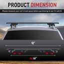 52" Universal Roof Rack Cross Bars for Raised Side Rails, 200lbs, 2Pcs