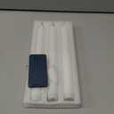 Homemory 3 Pcs Wax Flameless Taper Candles with Remote Timer and Dimmer, White Candle Sticks Battery Operated, LED Window Candles with Flickering Light, 9.6 Inches for Wedding Home Indoor Decoration