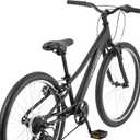 Retrospec Dart Kids Bike - 7-Speed Hybrid Bicycle for Ages 6-11 with 29in All-Season Tires & Shock Absorption - Adjustable Height Youth Bike with V-Brakes & Smooth Gear Shifting