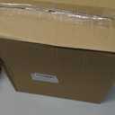 71oz Rectangle Airtight Glass Storage Containers with Bamboo Lids (Set of 3), Square Food Storage Jar, Pantry Organizers for Sugar, Flour, Spaghetti and Coffee beans (with Black Lable)