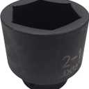 3/4" Drive 2-1/4" Impact Socket, 6-Point, Heat Treated