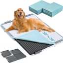 Dog Pads Extra Large 3036in Puppy Dog Pee Pad Holder Secure Lock Anti-Slip Leak-Proof Detachable Indoor Dog Potty Tray Include 20 Pet Pee Pads for Puppies Doggies & Large Dogs