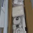 ENJOYBASICS 2 Pack Adjustable Spring Tension Curtain Rods 32 to 66 Inches, Stainless Steel White Shower Rod No Drilling for Window, Bathroom, Closet, Room Divider, 7/8" Diameter