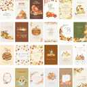 Nihuecne 24 Pack Religious Thanksgiving Cards with Self-adhesive Envelopes, 4"x6" Boxed Blessing Religious Note Cards with Sentiments Inside, 24 Designs, NO Repeat