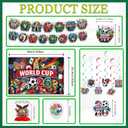 World Soccer Cup 2026 Party Decoration, Complete Celebration Kit, Party Supplies for Football Fans, World Soccer 2026 Celebrations
