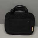 BAGSMART Toiletry Bag Travel Bag with Hanging Hook, Water-resistant Makeup Cosmetic Bag Travel Organizer for Accessories, Shampoo, Full-size Container, Toiletries (Black, Medium)