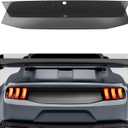 Rear Decklid Trim Panel Compatible with 2024 2025 Mustang GT EcoBoost Dark Horse, Mustang External Accessories Trunk Center Boot Cover Panel Trim for Mustang 2024+, Carbon Fiber Texture