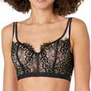 Cosabella Women's Sicilia Longline Bralette (Medium, Black)