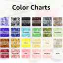 Nail Glitter Chunky Glass Shards 2-3mm | Crushed Glass for Acrylic Nails, Resin Geode, Epoxy Decor | 24 Colors Sparkling Broken Glitter Flakes | Jewelry Making Craft Supplies | 6.7oz/192g by RUIRUI