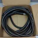 Giraffe Tools Hybrid Garden Hose 35ft x 5/8", Male and Female Fittings with Shut off Valve, Flexible, Heavy Duty, Leakproof, Lightweight Water Hose
