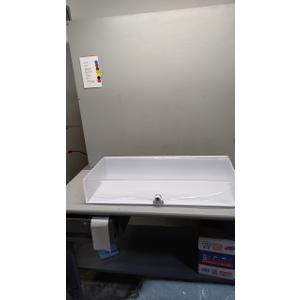 Locking Case for SC_432 Cabinet, Acrylic, Сlear Sides and Top , White Bottom and Back, Tape 36x16.3x6"