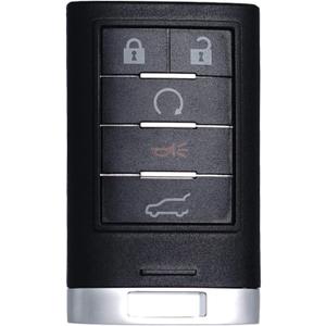 Key Fob Replacement Fits for Cadillac SRX 2010 2011 2012 2013 2014 2015 ATS XTS 2013-2014 ELR Push Start Button Smart Proximity Keyless Entry Remote Control NBG009768T 22865375 5 BTN