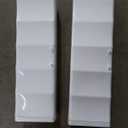 52.76" Tall Narrow Bathroom Storage Cabinet with Doors and Adjustable Shelves Plastic Slim Bathroom Storage Organizers Small Space Saver for Laundry Room Dorm Kitchen Quick Assembly, White