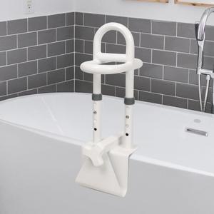 Adjustable Bathtub Safety Rail, Shower Grab Bars Handle with Non-Slip Handle for Seniors, Elderly, and Disabled, Fits 3"6.7" Tub Walls, Supports 300 lbs, Bathroom Safety Bars