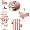 Dachshund Wind Chimes - Christmas Decorations,Garden Gifts for Women,Patio & Nursery, Memorial Day Gifts for Mom/Wife/Daughter, Whimsical Yard Decorations with Soothing Tones