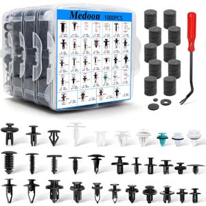 Car Retainer Clips 1101 PCS Car Door Panel Trim Clips Kit 32 Most Popular Sizes Cars Body Kits 1 Pcs Fastener Remover for Ford GM Toyota Honda Chrysler BMW Benz Nissan Subaru Audi Mazda