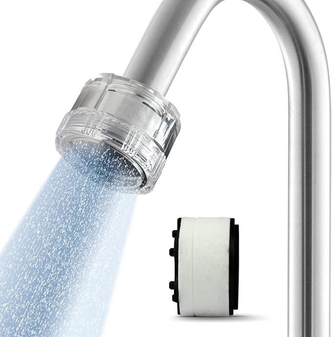 Kitchen and Bathroom Faucet Filter Kit - Includes 10 Adapters - Improves Taste and Odor, Protects Skin and Health - Removes Dirt and Rust (Sediment)