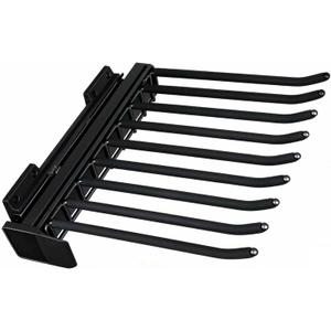 Pull Out Pants Rack, 9 Arms Aluminum Alloy Slid Pant Rack, Closet Pants Organizer Load 51lbs Pull Out Trousers Rack Sizes L 17.7in h 5.5 in w 13.4in (Left-Side Installation)