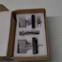 coolnews Matte Black Door Knobs Interior, Heavy Duty Privacy Door Knob with Lock, Modern Square Door Handle for Bedroom Bathroom