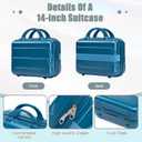 20+14 Inch Hardshell Luggages, Lightweight Durable ABS Suitcase