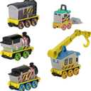 Thomas & Friends Diecast Vehicle Set Construction Crew 5 Push-Along Toy Train Engines for Preschool Kids Ages 3+ Years