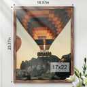 17x22 Picture Frame, Classic Brown 17 x 22 Poster Frame for Horizontal or Vertical Wall Mounting, 1 Pack